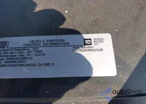 2024 Chevrolet Corvette Stingray Rwd 2Lt from USA, damaged, VIN 1G1YB2D4XR5124128